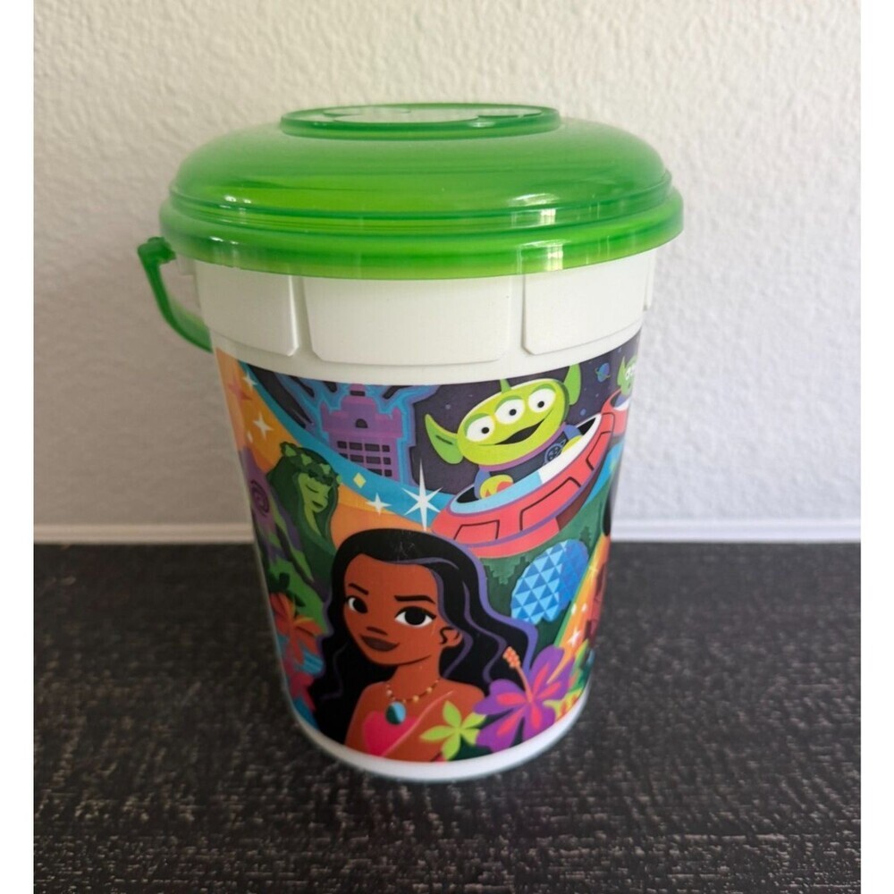 Disney World Park Icons Popcorn Bucket 2024 Mickey Mouse, Moana, Tiana, Simba